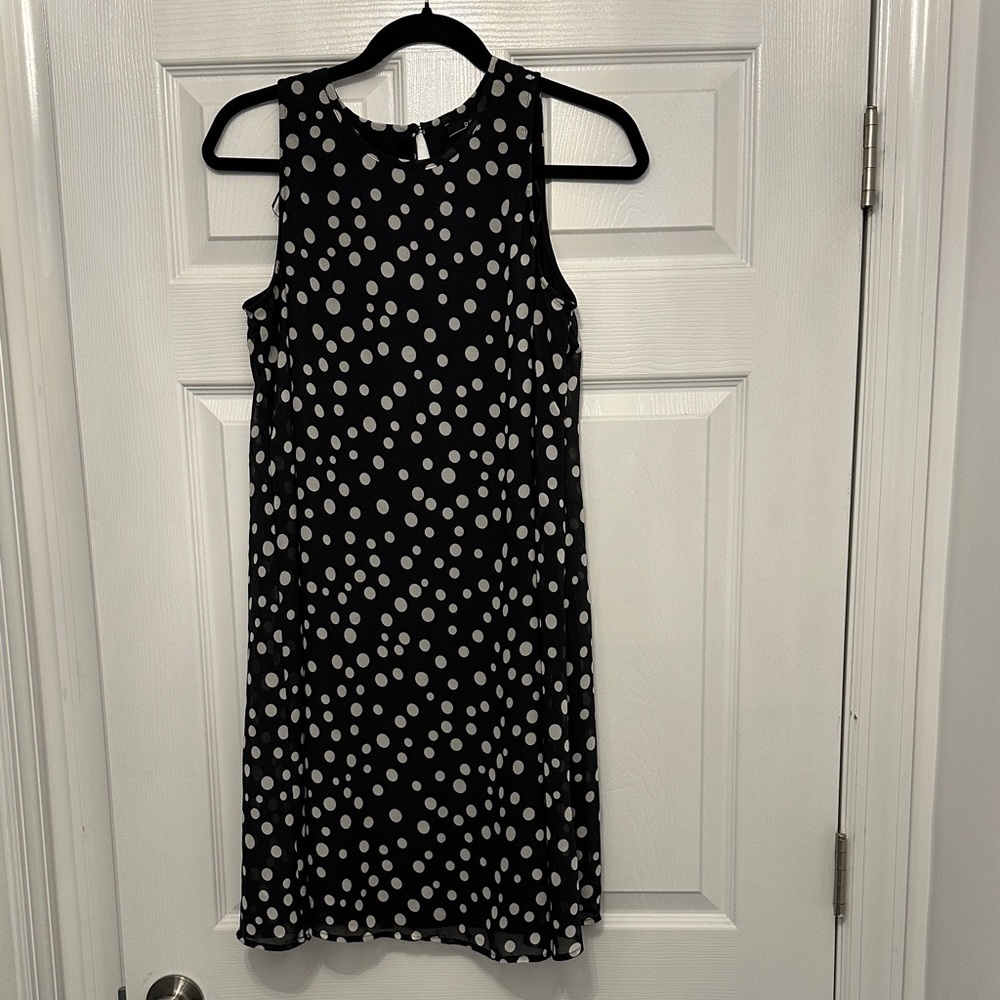 R&K Black and White Polka Dot Dress